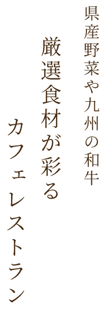 県産野菜や九州の和牛